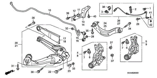 Chassis/Rear Lower Arm for 2006 Honda CIVIC COUPE #1