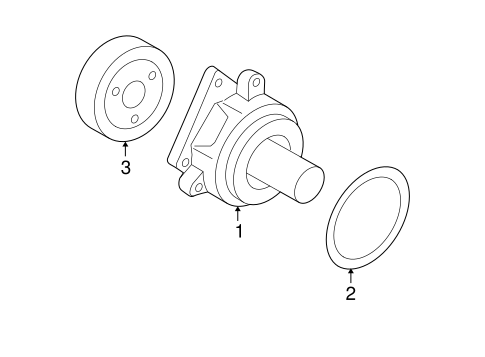 Cooling System/Water Pump for 2005 Ford Escape #2