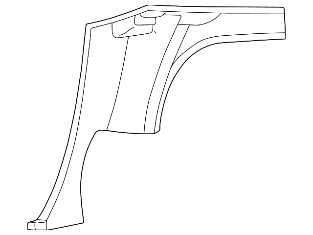 3W6Z7631013BAA Деталь QTR TRIM PANEL, LEFT