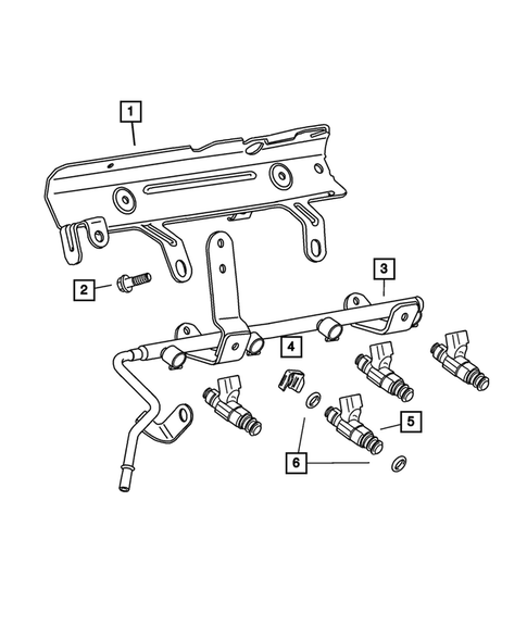 Fuel Rail for 2002 Dodge Stratus #0
