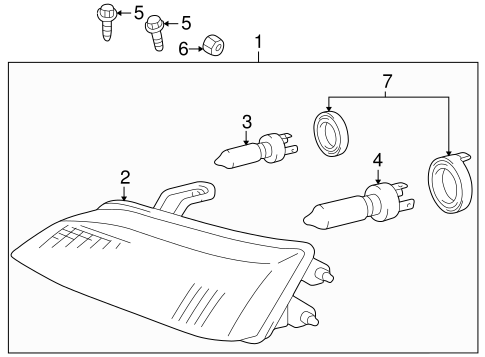 ELECTRICAL/BULBS - CHASSIS for 2002 Toyota Corolla #1