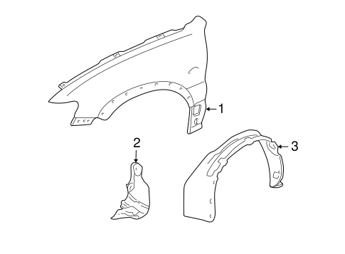 Body/Fender & Components for 2005 Ford Escape #1