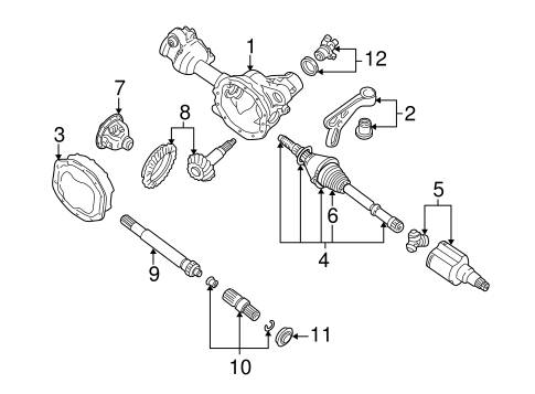 Drive Axles for 2000 Ford Ranger #0