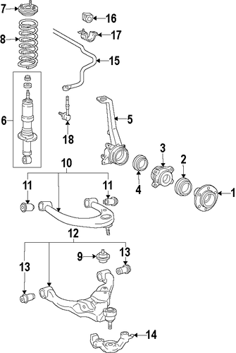 FRONT SUSPENSION/FRONT SUSPENSION for 2016 Toyota Tacoma #2