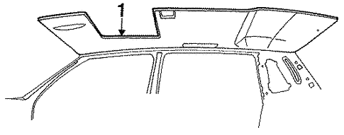 Interior Trim - Roof for 1989 Lincoln Continental #0