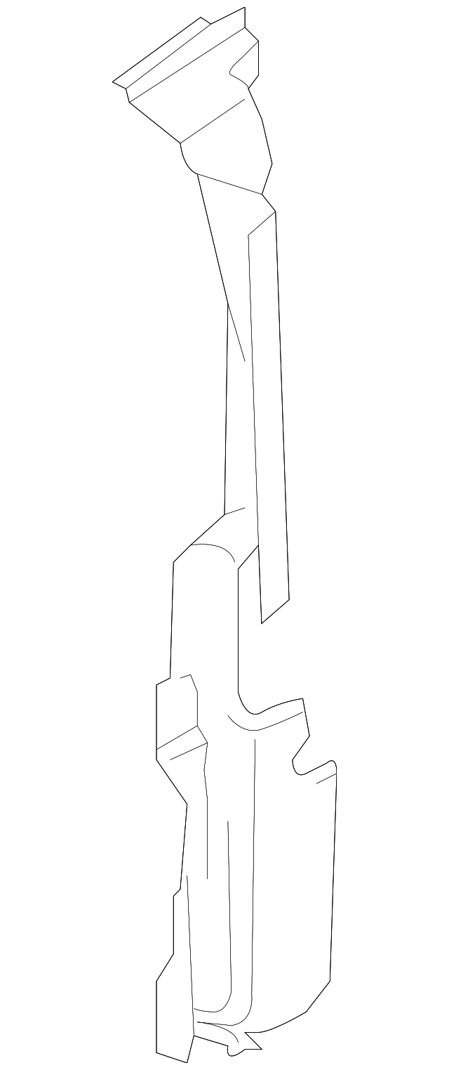 PDB000051 Деталь SIDE AIR BAFFLE, LEFT