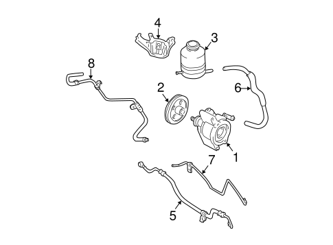 STEERING/PUMP & HOSES for 2005 Toyota RAV4 #1