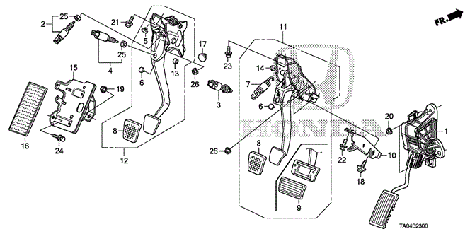 CHASSIS/PEDAL for 2010 Honda ACCORD SEDAN #1