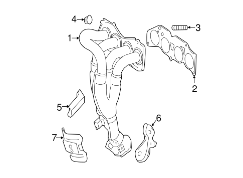 EXHAUST SYSTEM/EXHAUST MANIFOLD for 2012 Toyota Sienna #1