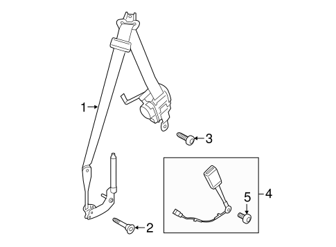 Mustang FRONT SEAT BELTS