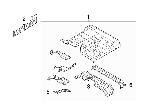 Body/Floor - Cab for 2016 Ford F-350 Super Duty #3
