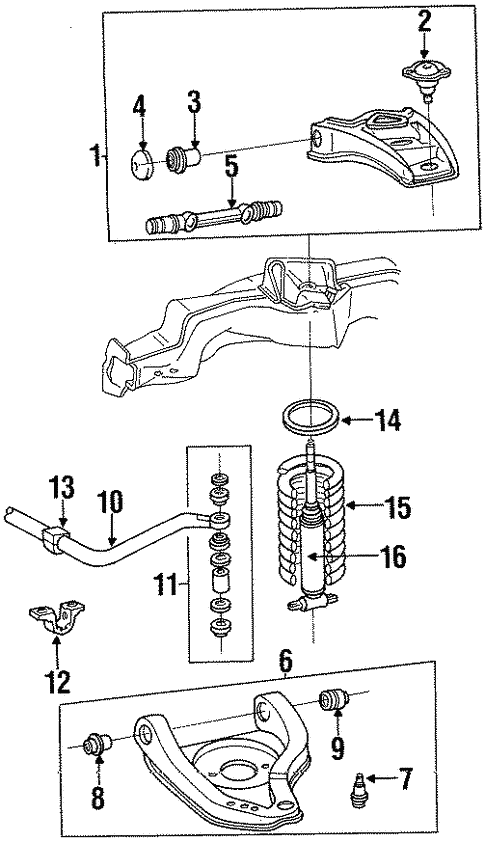 Front Suspension/Suspension Components for 1994 Buick Commercial Chassis #1