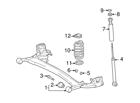 REAR SUSPENSION/REAR SUSPENSION for 2004 Scion xA #1