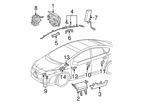 ELECTRICAL/AIR BAG COMPONENTS for 2013 Toyota Prius #1