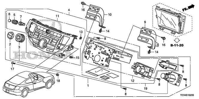 ELECTRICAL / EXHAUST / HEATER / FUEL/CENTER MODULE (NAVIGATION) for 2009 Honda ACCORD COUPE #1
