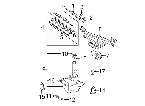 ELECTRICAL/WIPERS for 1999 Toyota Sienna #1