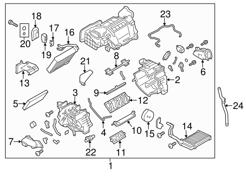 HVAC/Evaporator & Heater Components for 2012 Nissan Leaf #1