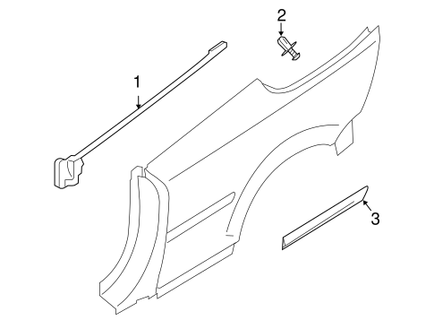 C70 EXTERIOR TRIM - QUARTER PANEL