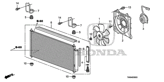 BODY / AIR CONDITIONING/A/C CONDENSER for 2012 Honda INSIGHT #1