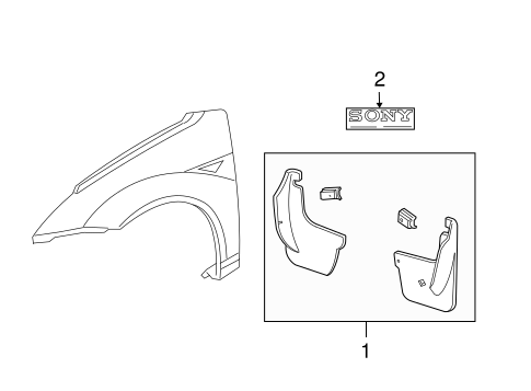Body/Exterior Trim - Fender for 2000 Ford Focus #1