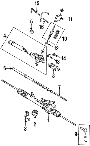 Prizm STEERING GEAR & LINKAGE 2