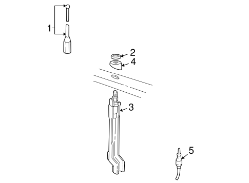 Antenna & Radio for 2000 Chevrolet Camaro #1
