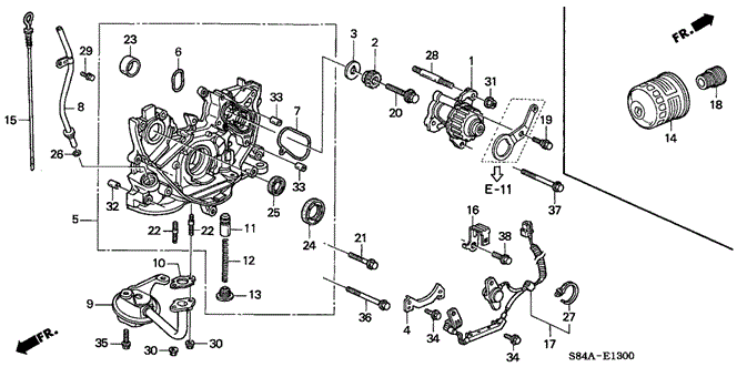 ENGINE/OIL PUMP - OIL STRAINER for 2002 Honda ACCORD SEDAN #1