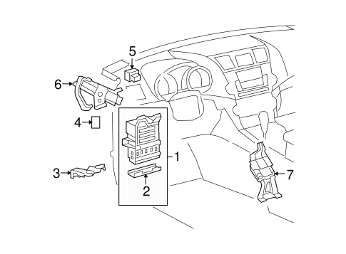 Relays for 2008 Toyota Avalon #0