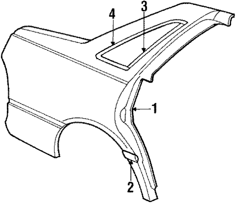 Topaz EXTERIOR TRIM - QUARTER PANEL 2