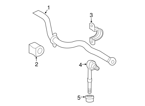 REAR SUSPENSION/STABILIZER BAR & COMPONENTS for 2009 Toyota RAV4 #1