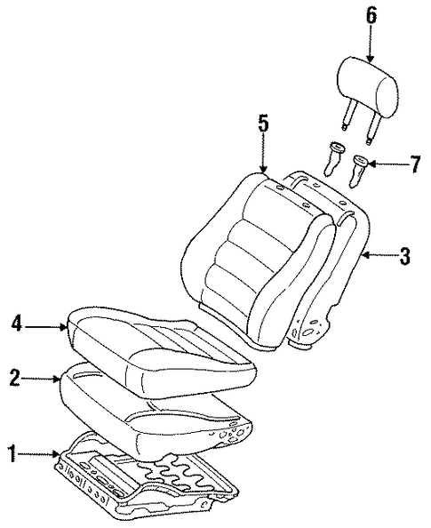 BODY/FRONT SEAT COMPONENTS for 1997 Toyota Corolla #1