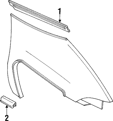 Silhouette EXTERIOR TRIM - FENDER