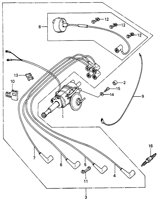 ENGINE/DISTRIBUTOR - SPARK PLUG for 1982 Honda CIVIC 5-DOOR #1