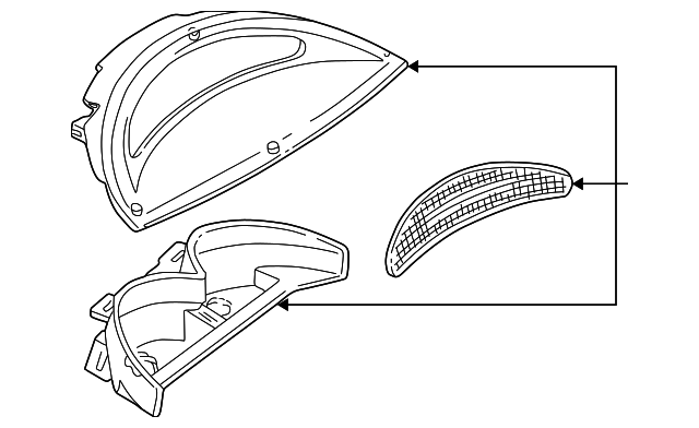 2F4Z-13A613-AAB Деталь HIGH MOUNT LAMP