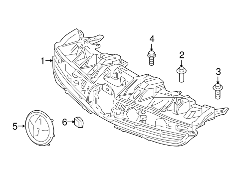 BODY/GRILLE & COMPONENTS for 2016 Toyota Prius #1