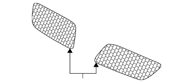 10310169 Деталь INNER GRILLE, LEFT