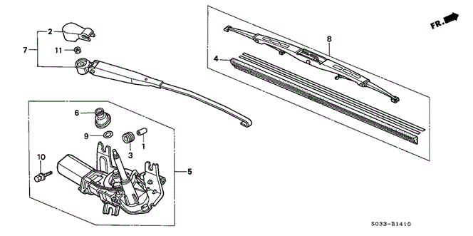 ELECTRICAL / EXHAUST / HEATER / FUEL/REAR WIPER for 1996 Honda CIVIC HATCHBACK #1