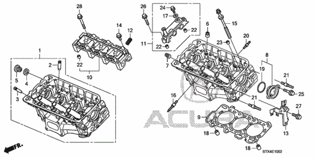 Front Cylinder Head (2) for 2012 Acura MDX #0