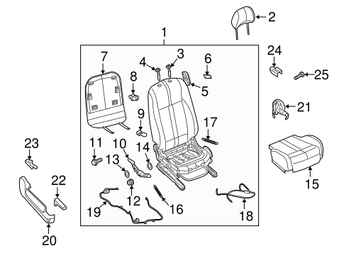 Body/Driver Seat Components for 2012 Nissan Altima #2