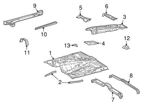BODY/FLOOR for 2011 Toyota Land Cruiser #1