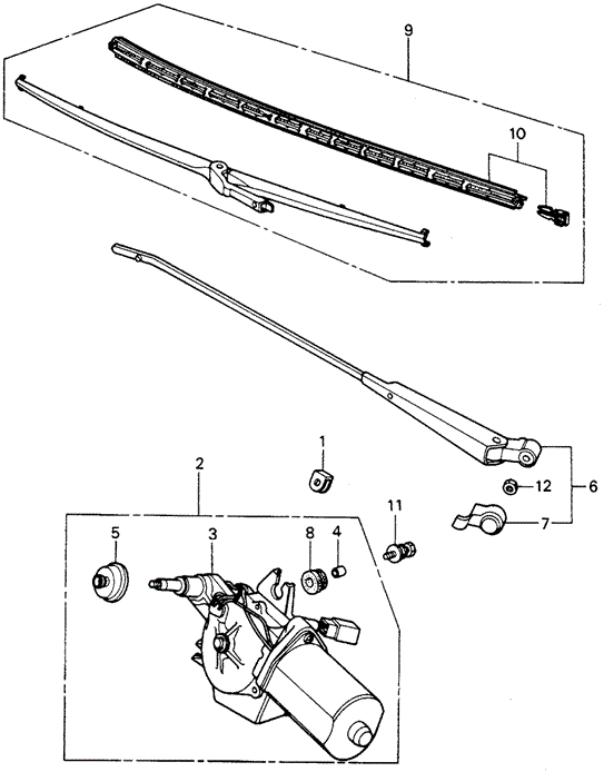 ELECTRICAL / EXHAUST / HEATER / FUEL/REAR WINDSHIELD WIPER for 1982 Honda CIVIC HATCHBACK #1