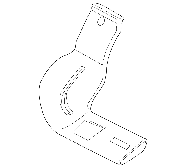 CV6Z-19B680-F Деталь FLOOR DUCT, LEFT
