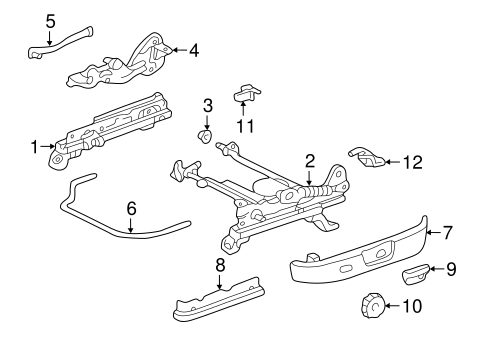 BODY/TRACKS & COMPONENTS for 2000 Toyota Camry #2