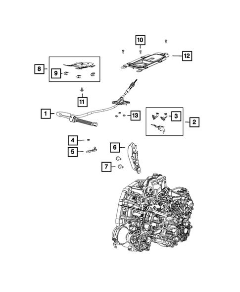 Gearshift Controls and Related Parts for 2015 Jeep Renegade #0