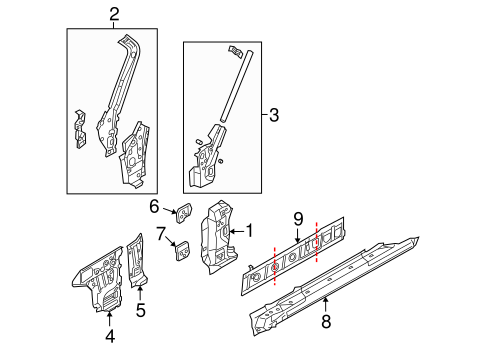 Hinge Pillar for 2012 Mazda MX-5 Miata #0