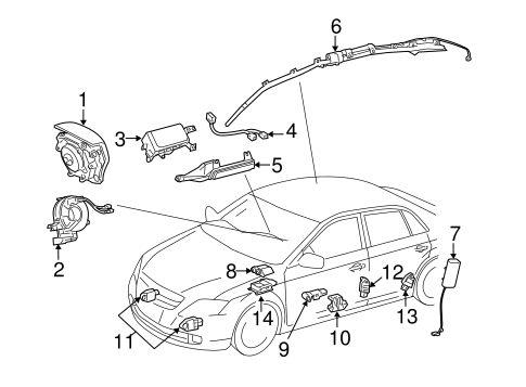 ELECTRICAL/AIR BAG COMPONENTS for 2012 Toyota Avalon #1