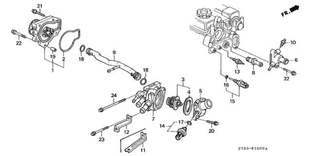 Water Pump - Sensor (1) for 1994 Acura Integra #1