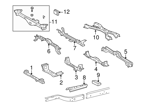 BODY/CROSSMEMBERS & COMPONENTS for 2011 Toyota Tacoma #1