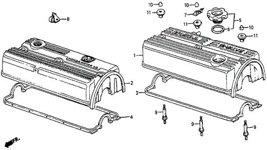 Cylinder Head Cover for 1984 Honda Prelude #0