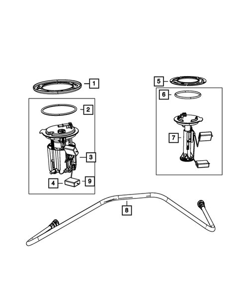 Fuel Pump and Sending Unit for 2015 Jeep Compass #0